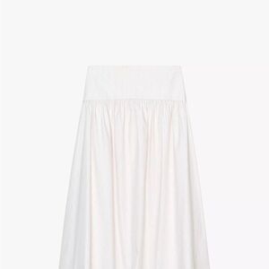 Zara striped midi skirt